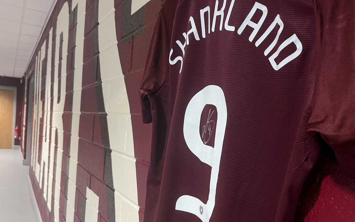 To celebrate Shankland hitting 2️⃣0️⃣ goals for the season, we're giving away one of his signed matchworn Europa Conference League shirts 🔥 RT to enter! 🤞