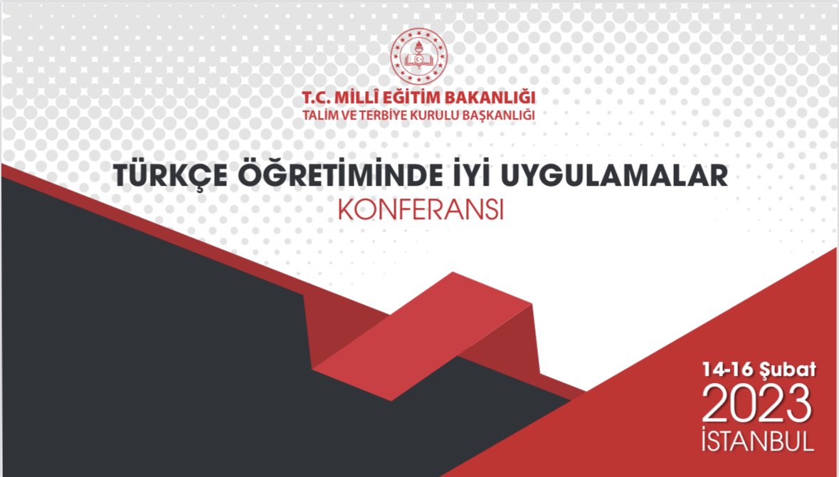 Talim ve Terbiye Kurulu Başkanlığı (@meb_ttkb) on Twitter photo Başkanlığımızca 14-16 Şubat 2023’te İstanbul’da düzenlenecek “Türkçe Öğretiminde İyi Uygulamalar Konferansı” hazırlık çalışmaları tamamlanmıştır. Detaylar için👇
ttkb.meb.gov.tr
<a href="/tcmeb/">Millî Eğitim Bakanlığı</a> Başkanlığımızca 14-16 Şubat 2023’te İstanbul’da düzenlenecek “Türkçe Öğretiminde İyi Uygulamalar Konferansı” hazırlık çalışmaları tamamlanmıştır. Detaylar için👇
ttkb.meb.gov.tr
<a href="/tcmeb/">Millî Eğitim Bakanlığı</a>