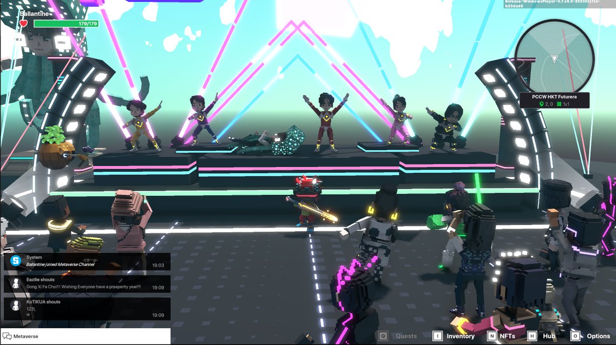 O5UNG's tweet photo. @TheSandboxGame I found the Star Team in PCCW HKT Futurera! 🎮 #LunarNewYearTSB https://t.co/ffPhoS58nM
