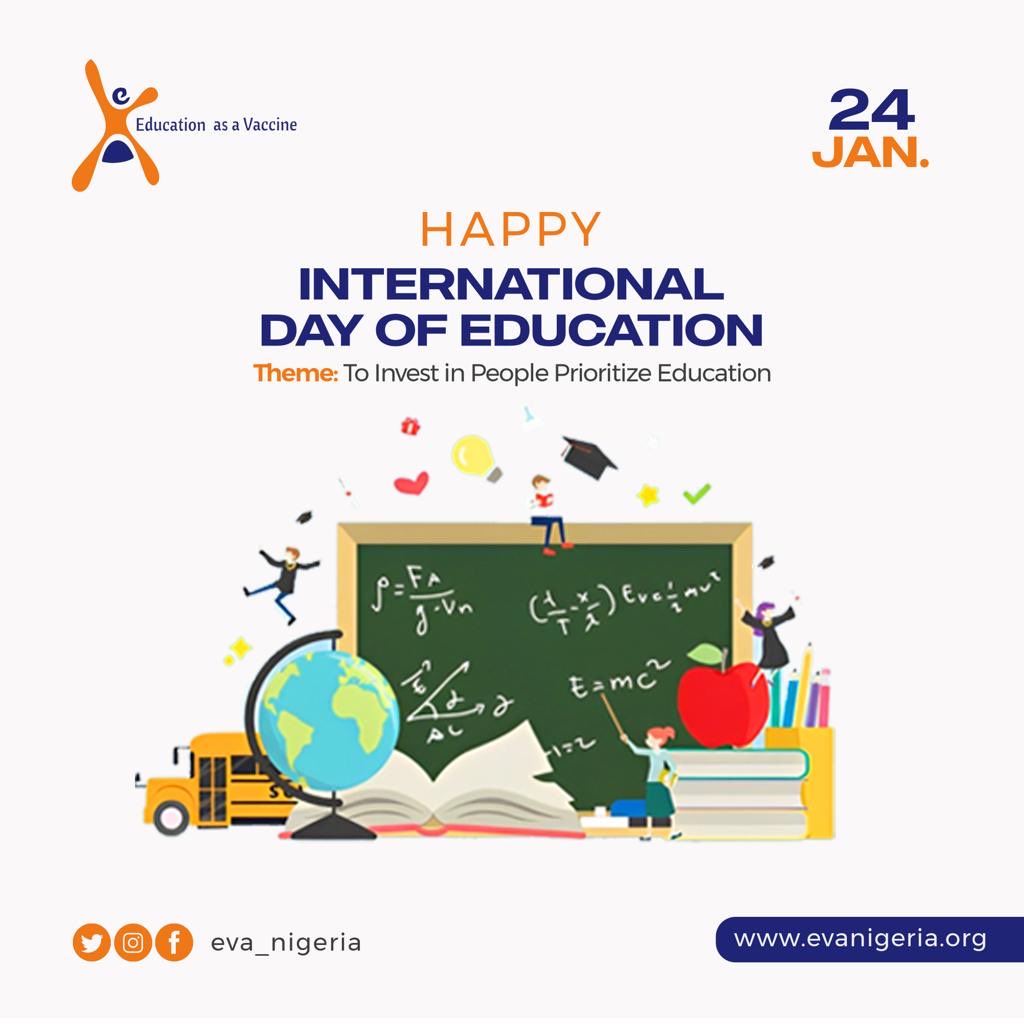 Happy International Day of Education. Invest in girls education.