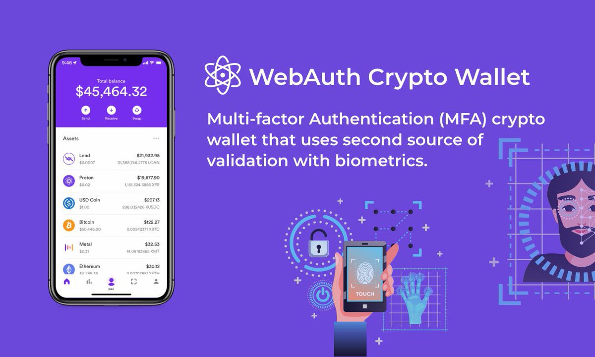 MaknCryptoBacon's tweet photo. The Webauth wallet for #Proton $XPR is hands down the best wallet I’ve ever used. Fully integrated with the #ProtonDEX , it uses biometrics to log in and complete transactions.  Ill never go back to anything else. 

#Dex #ProtonBlockchain #altcoins #wallet #100xGems #Crypto https://t.co/p2df6se95p
