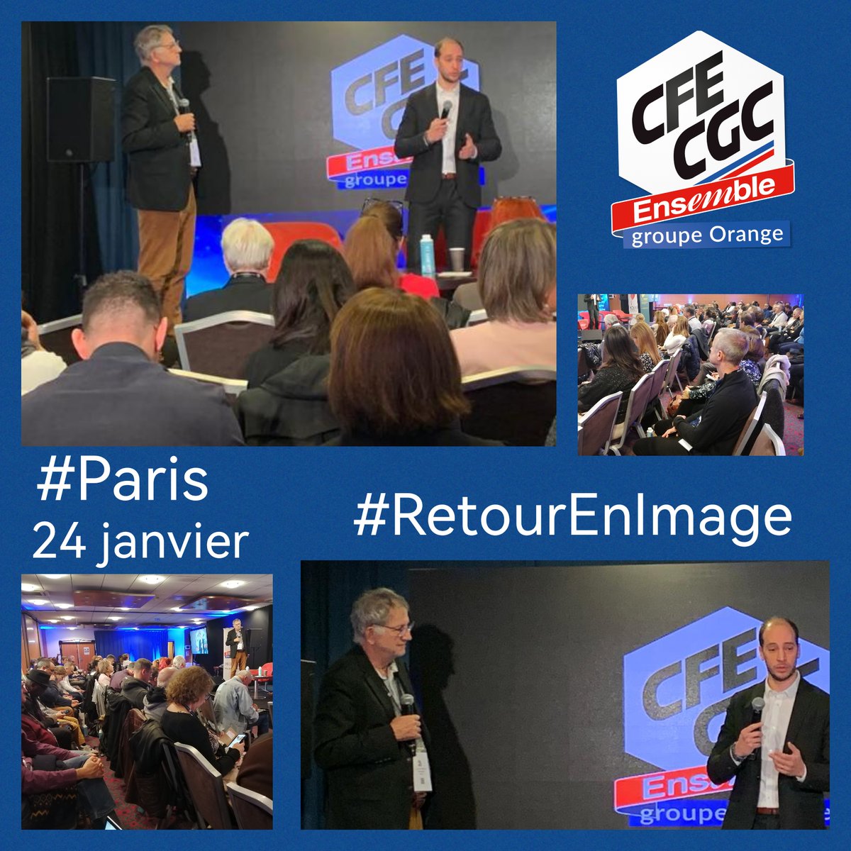 CFECGCOrange's tweet photo. #SéminaireCFECGC @orange
#Endirectlive de la table ronde sur le thème « Le droit, outil essentiel pour un syndicalisme efficace » avec Maître Nicolas Dulac, avocat en #DroitDuTravail et Guy de Varax, responsable juridique de la #CFECGCOrange https://t.co/zRVFKQyV2A
