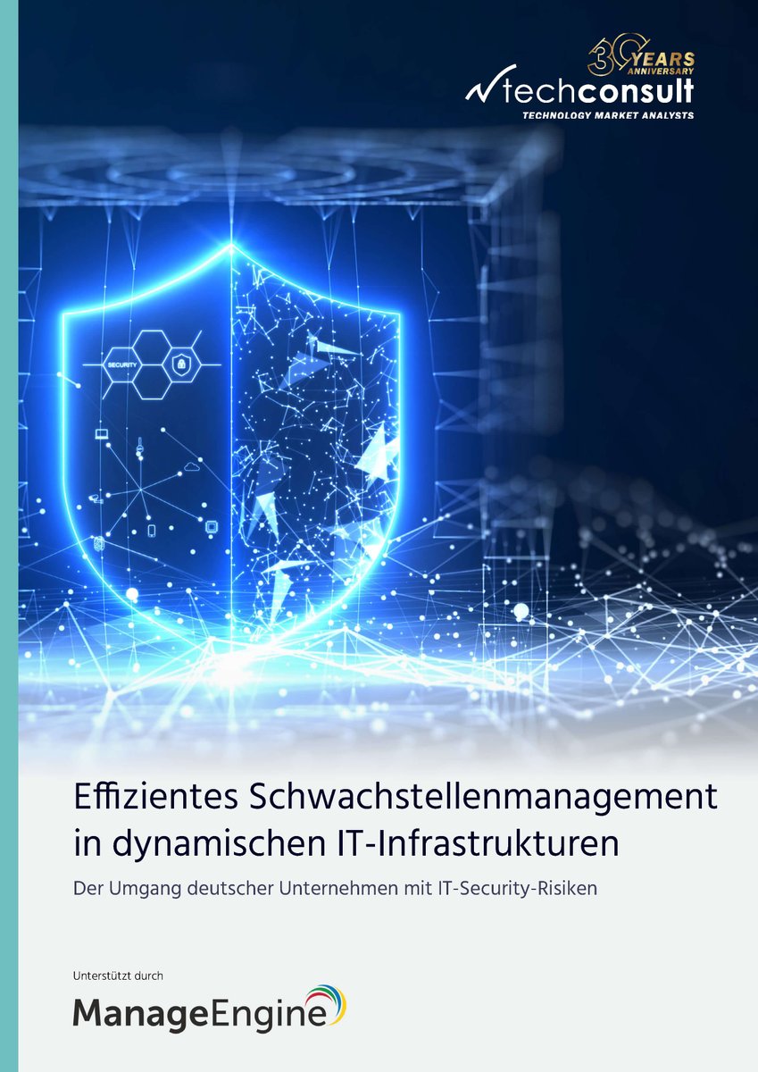 MicroNovaGroup's tweet photo. Studie: Wie identifizieren deutsche Unternehmen IT-Schwachstellen und wie gehen sie mit den gefundenen #Vulnerabilitys um? Antworten auf diese Frage liefert eine aktuelle #Studie in Zusammenarbeit mit @techconsult_de 👉 https://t.co/uRxv2ZiQUw https://t.co/NfnCgTPorL