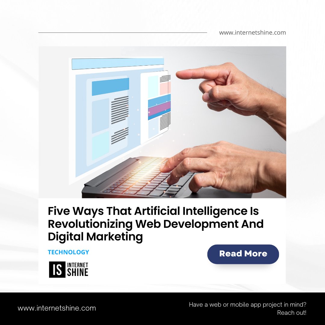 shine_internet's tweet photo. Interesting Fact about Tech!

Five Ways That Artificial Intelligence Is Revolutionizing Web Development And Digital Marketing

Source: Newswire

Have a web or mobile app development project in mind? Reach out!

https://t.co/VhLsj7pNzT

Follow @InternetShine for more tech stuff! https://t.co/eHDV2aE0uv