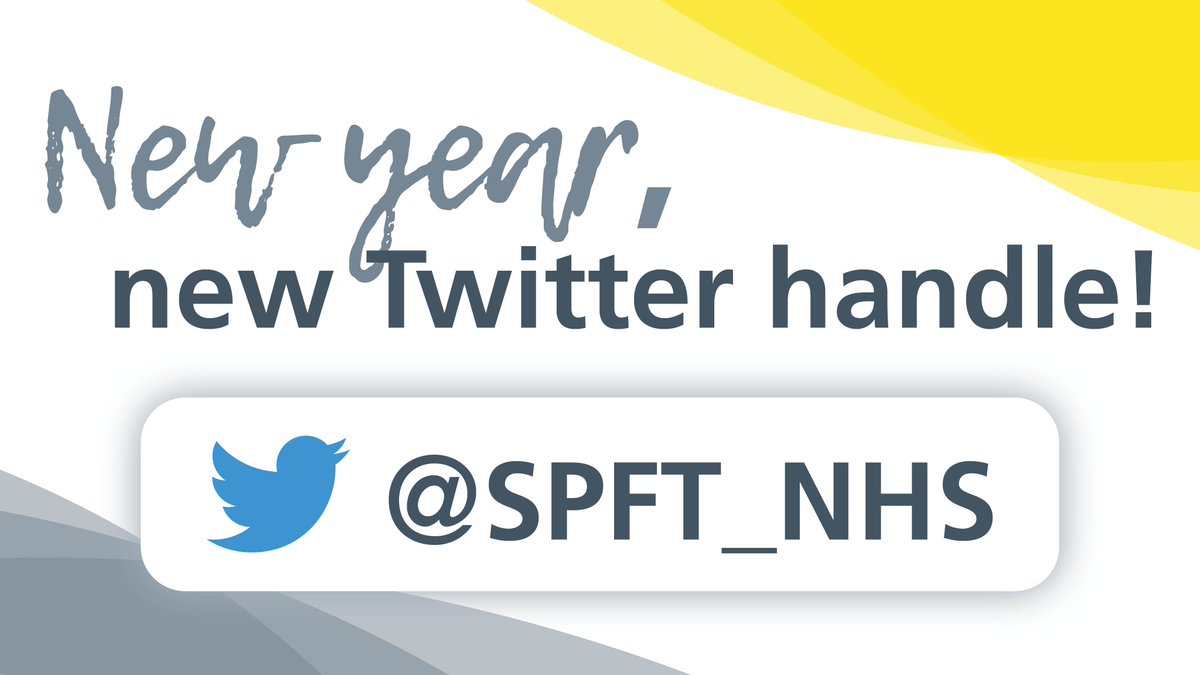 New year, new Twitter handle!

You might notice we have switched our handle from @withoutstigma to @SPFT_NHS!

This change is to help us be clear and consistent about how we present ourselves online.

When tagging us in Tweets please now use @SPFT_NHS 👍