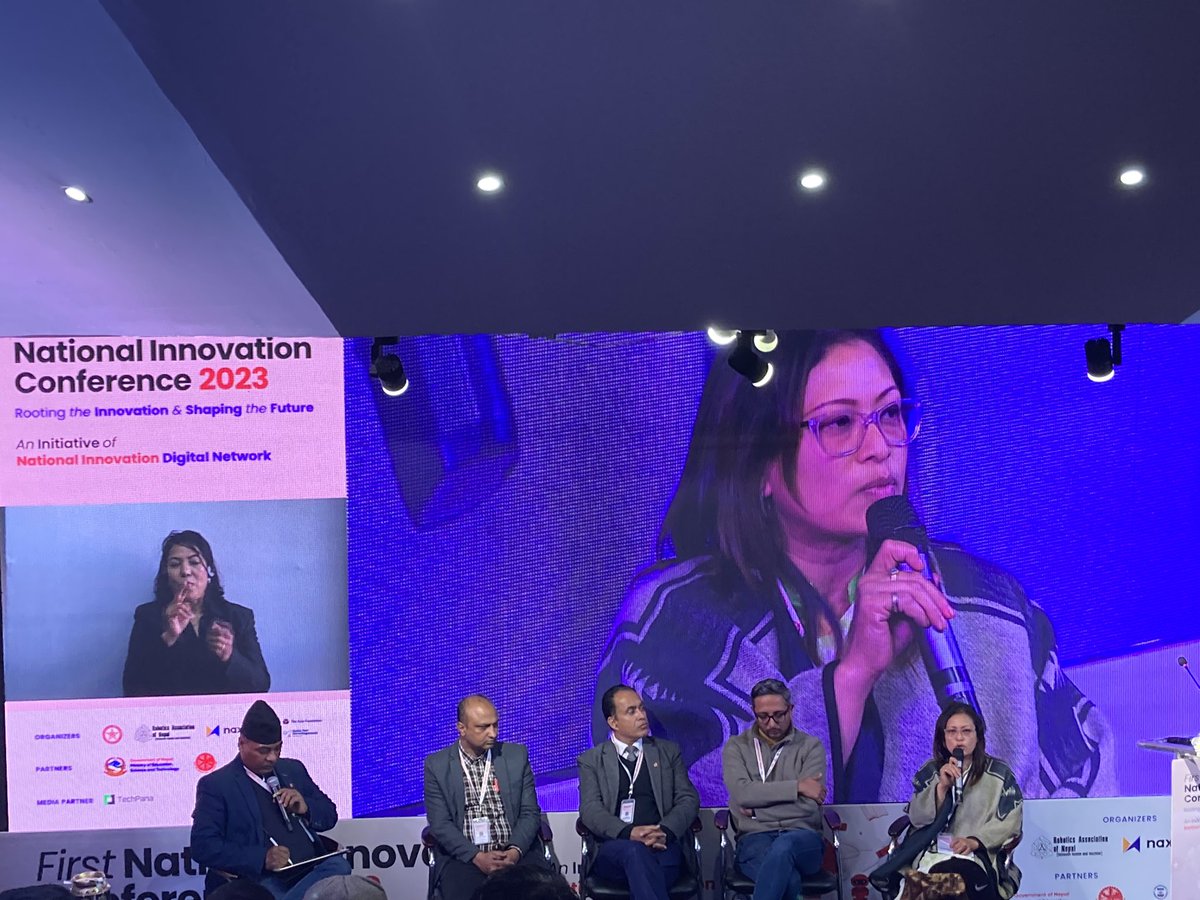 D4D_Nepal's tweet photo. @maharjan_sajana stresses on the need for adequate budget on research and development in order to support innovation ecosystem.
#nepalinnovates #innovatethefuture #d4dnepal  
@UKinNepal @Asia_Foundation https://t.co/kdy0lES7Gz
