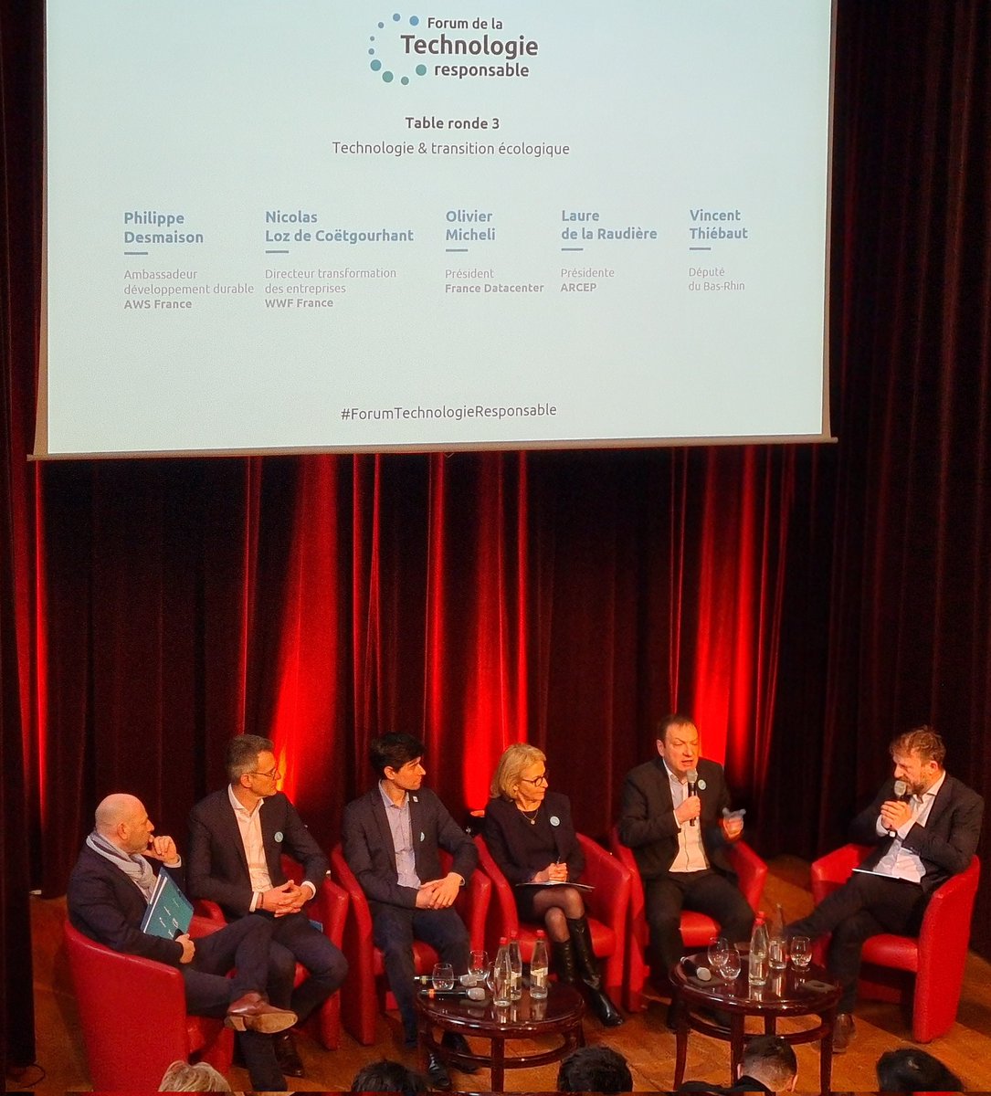Le #ForumTechnologieResponsable revient ce matin sur les apports des dernières lois environnementales et numériques + Comment objectiver les impacts pour éviter les fausses bonnes idées ? avec <a href="/VincentThiebaut/">Vincent Thiébaut</a> <a href="/lauredlr/">Laure de La Raudière</a>