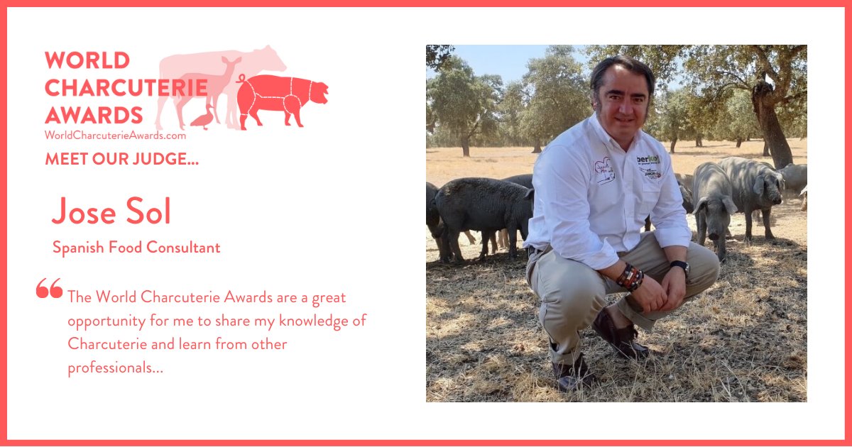 Charcuterie_AW's tweet photo. Meet our Judges: We are delighted to welcome @mrjosesol to the #WorldCharcuterieAwards 2023 judging panel. The founder of @spanishhammaster &amp; @tapas_culture, Jose is an exclusive consultant for Spanish gastronomy, specialising in cured meats. Entries close 5th Feb! #Charcuterie https://t.co/pGyF73ojI3