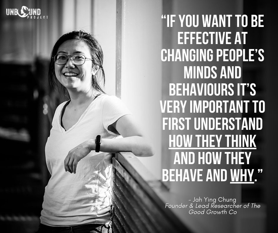 🌱 #AlternativeProtein companies, #AnimalWelfare nonprofits and social impact funders looking to expand to Asia can and do look to Jah Ying Chung’s important work with #TheGoodGrowthCo to understand the opportunities and challenges of working there ➡️ unboundproject.org/jah-ying-chung/