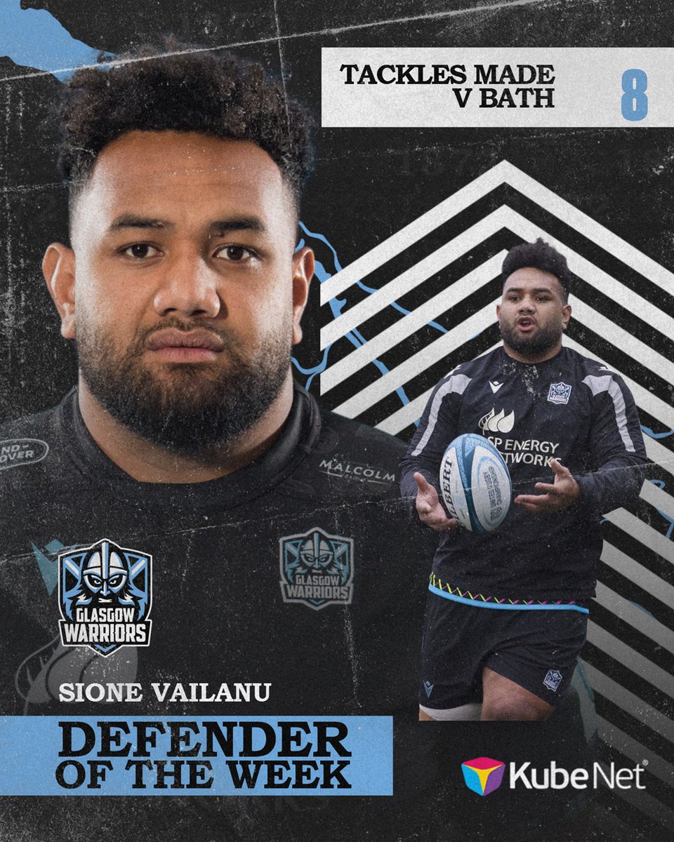 💯 He does not miss

With a 100% tackle success rate from his 8⃣ tackles, Sione Vailanu is your Defender of the Week 💪

#WhateverItTakes | <a href="/kube_net/">KubeNet</a>