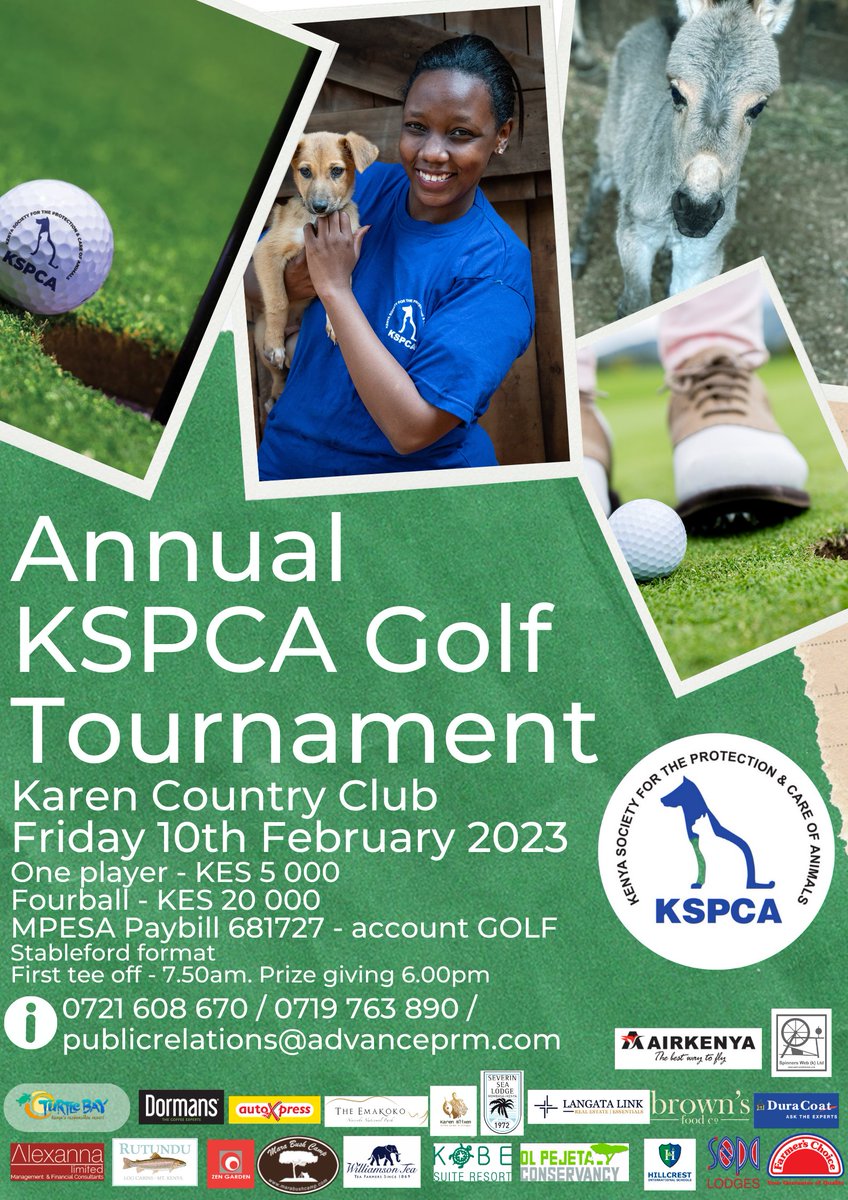 Wassup guys!! Come interact with fellow golfers and compete for goodies and hampers as we raise money to support KSPCA 🥳🥳🥳💃🕺
#karencountryclub #kspca #events #animallovers #golfers #february