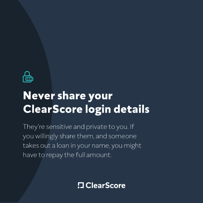 ClearScore's tweet photo. There's a scam on social media tricking people into sharing their ClearScore login details.

Remember: your login details are sensitive and private to you. Don't share them. 🔐

Checking your credit report regularly is a great way to spot something that doesn't look right.