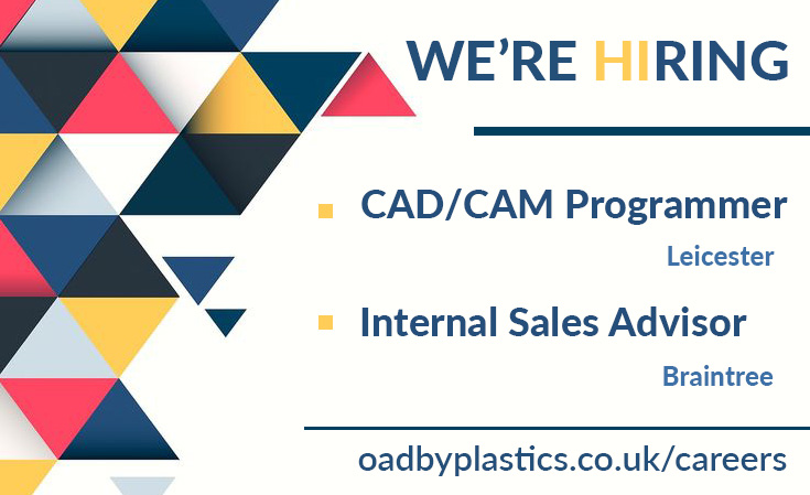 ⭐We're Hiring!⭐

🔹CAD/CAM Programmer (Full time, £30,000 - £35,000 p.a., Leicester)

🔹Internal Sales Advisor (Full time, £26,000 - £28,000 p.a., Braintree)

For more information: oadbyplastics.co.uk/careers 

#vacancy #ukjobs #programmerjobs #salesjobs #businessdevelopmentjobs