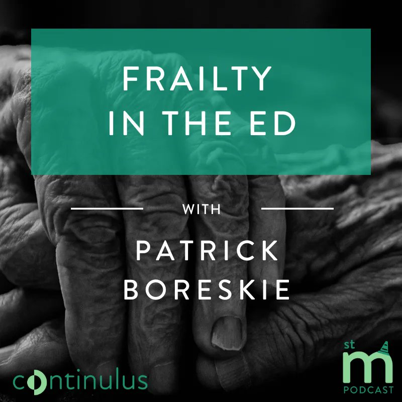 🔥 Listen to the new St Mungos podcast! Patrick Boreskie: 'Frailty in the ED'👀 🔗 stmungos-ed.com/podcast/patric… @PBoreskie @continulus #FOAMed #frailty #ED