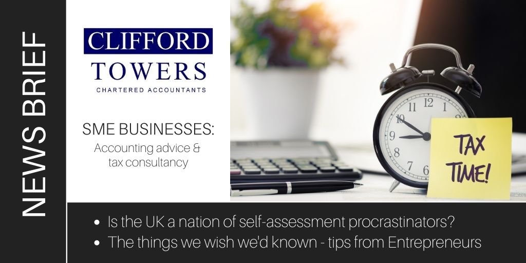 [Newsbrief] Self-assessment mistakes to easily avoid  |  Are you a procrastinator? Half of us are  |  Business success hacks from entrepreneurs |  - mailchi.mp/007d0c4890d5/n… 

#TaxDeadlines #FreeEvents #AccountancyTips #SMEs