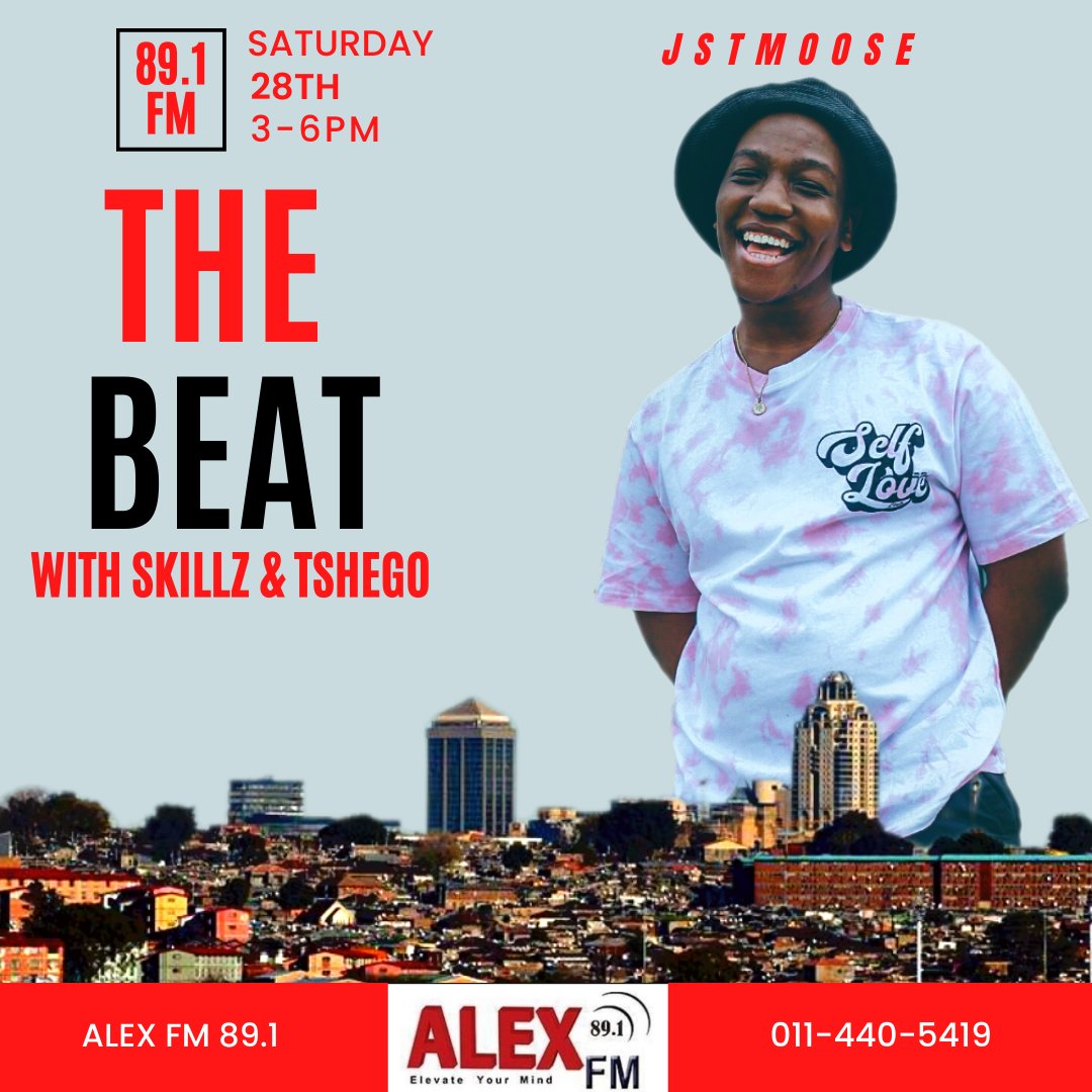 Catch JstMoose Saturday on Alex FM 89.1 from 4pm playing some of the hottest amapiano club bangers.
