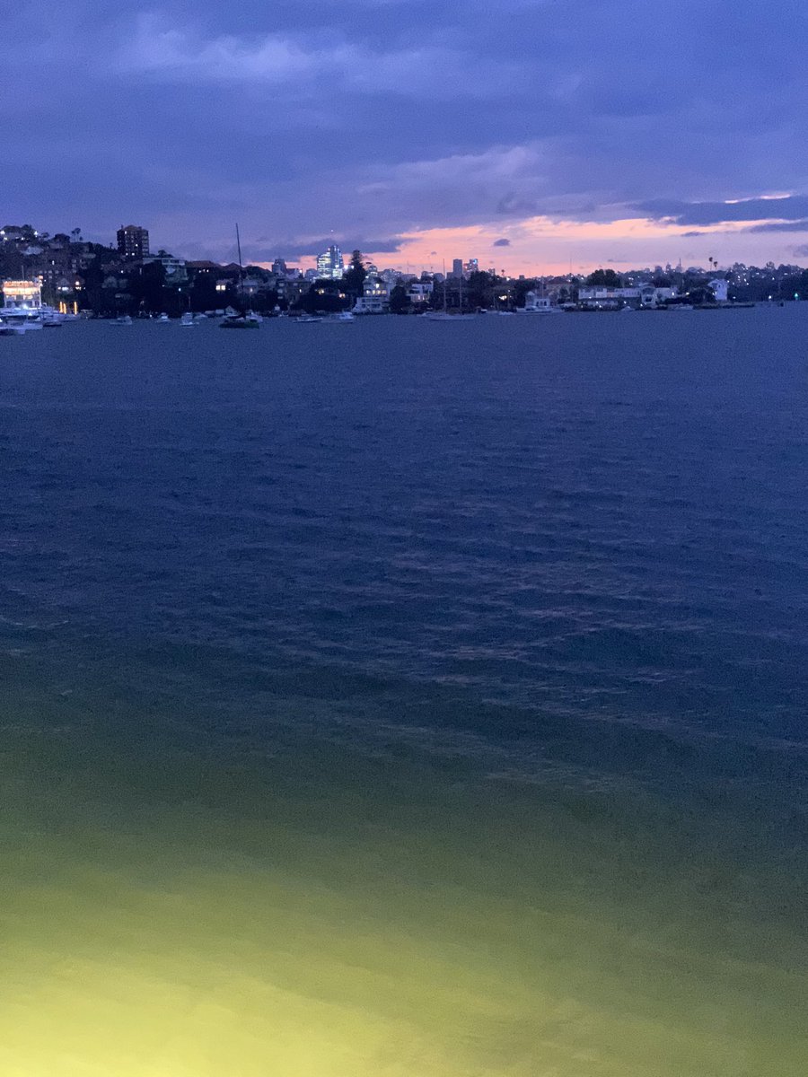 Two nice Sydney harbour nights in a row