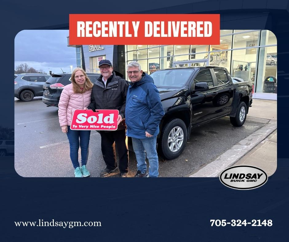Another great delivery at Lindsay Buick GMC.