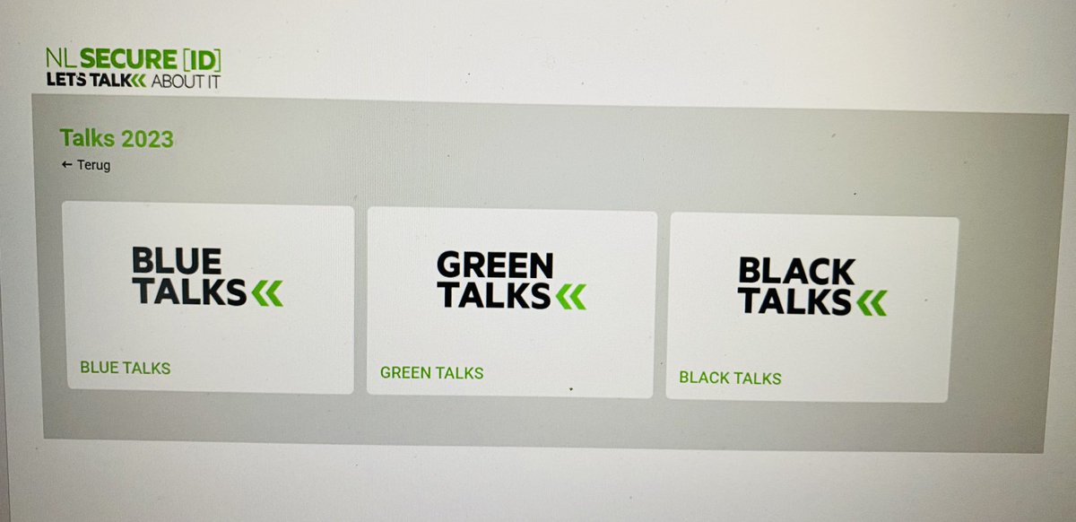 We gaan om 13:30 live maar je kan nu al op het online platform verschillende tedtalks kijken van security experts! Ga naar Talks2023 en maak een keuze. #nlsecure[ID]