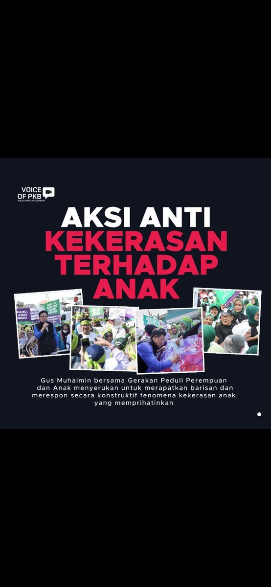 Gorinus1's tweet photo. #Peduli Perempuan dan Anak
#Partai Kebangkitan Bangsa https://t.co/7zYKTl77Or