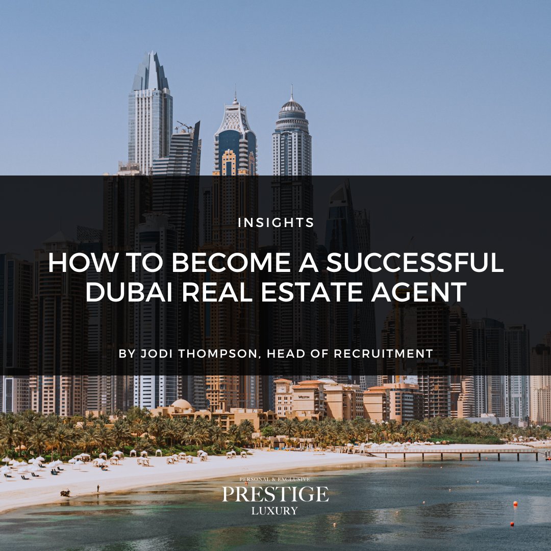 Our Head of Recruitment, Jodi Thompson, shares her thoughts on how to be a successful #RealEstate Agent and why now is the time to join the #Dubai real estate market. Read: bit.ly/3Xx5rbq