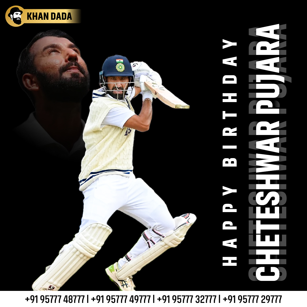 Happy Birthday Cheteshwar Pujara        