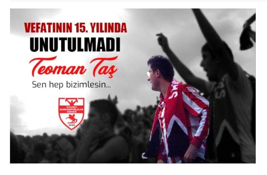 İstanbul Samsunsporlular Derneği (@isamder) on Twitter photo 2023-01-24 11:20:59 “Başka Diye Soranlara İnat Sadece SAMSUNSPOR” Teoman Taş #TeomanTaş #TerketmediSevdanBizi #Samsunspor “Başka Diye Soranlara İnat Sadece SAMSUNSPOR” Teoman Taş #TeomanTaş #TerketmediSevdanBizi #Samsunspor