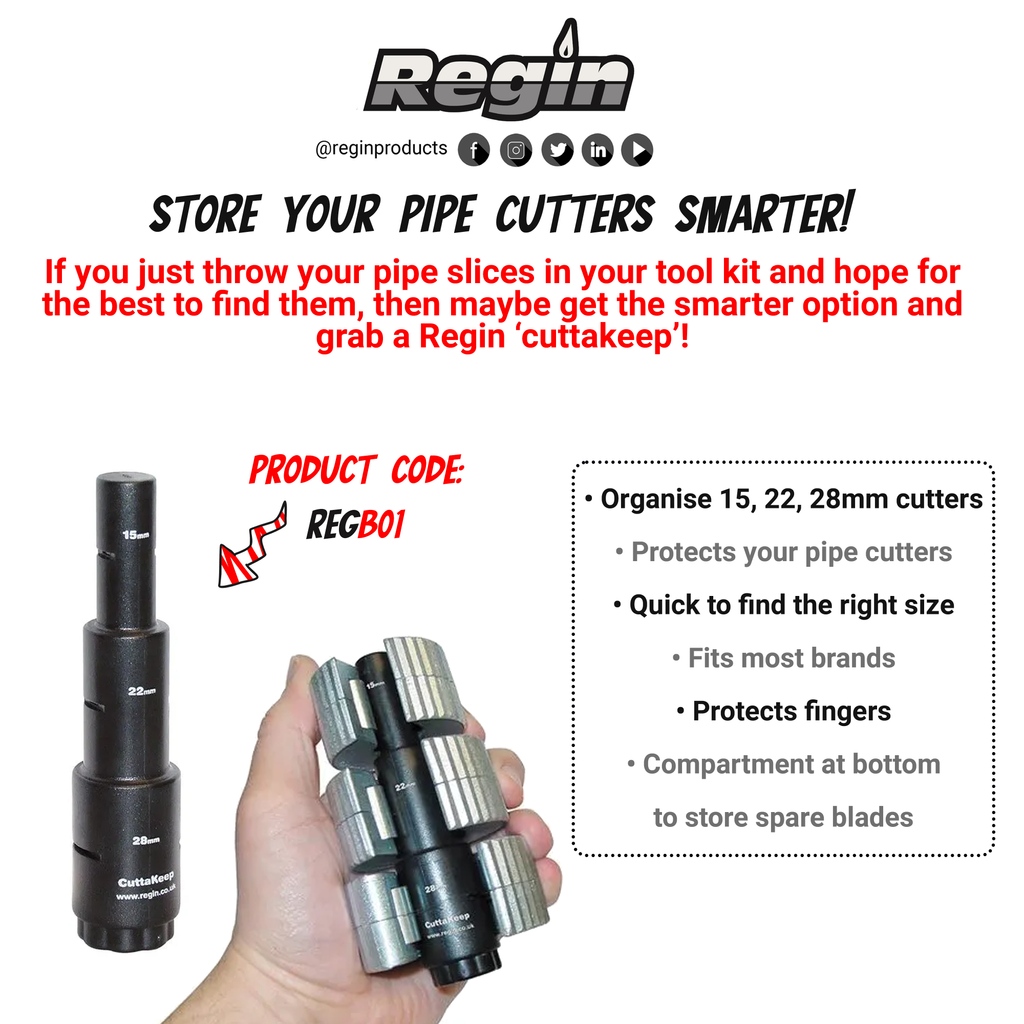 ReginProducts's tweet image. Did you know....2 out of 3 plumbers lose their pipe slices. 

Jus' kiddin'! But don't become a statistic....

Our Regin CuttaKeep™, keeps them altogether, in one place!

#pipeslice #pipecutter #cuttakeep #reginproducts #weareregin #plumbingtools
