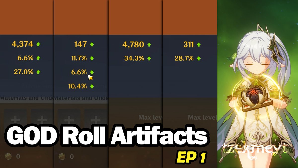 tzekmeyt's tweet photo. May the blessing be with you! #GenshinImpact #Genshin #Artifacts

full vid: https://t.co/w0XB9EdrTy https://t.co/kRessi969Q