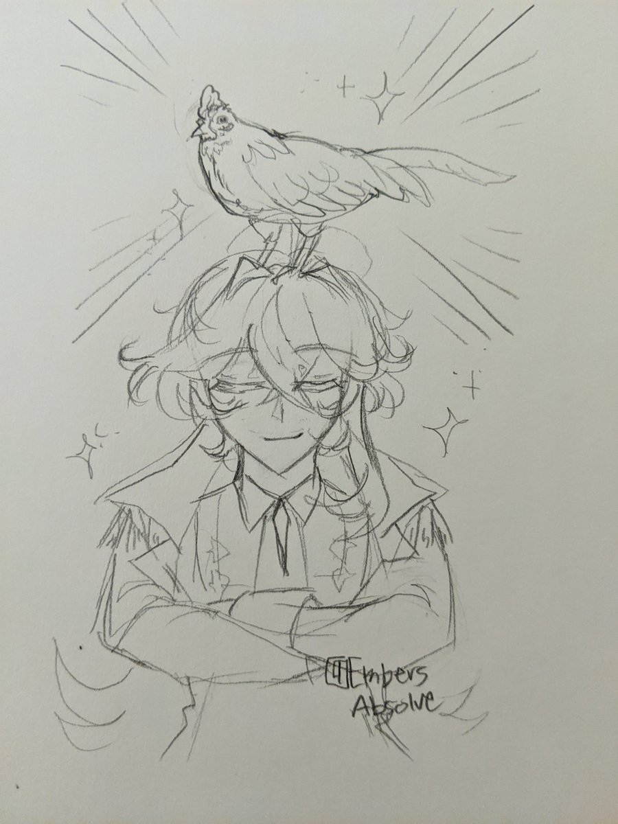 Repressing excitement.
"Oh? Is there really a community for sharing cocks? While we're all in suspense waiting for you to get the photo of yours, allow me to introduce mine:

Small but mighty, Sir Henderson the Third. He's got quite the attitude, but protects his flock well."