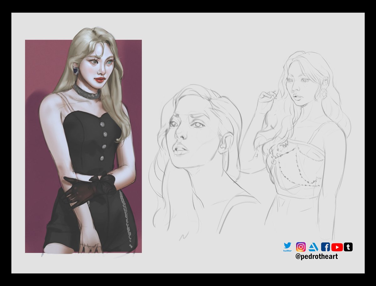 Some drawings #Loonathefanart #jinsoul #vivi