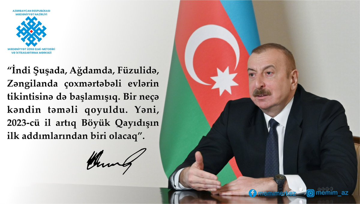 SadaKHALAFBAYLI's tweet photo. #MEMIM #Mədəniyyət #Öyrən #Faydalan #Azərbaycan #İlhamƏliyev https://t.co/osbFSEwaFz