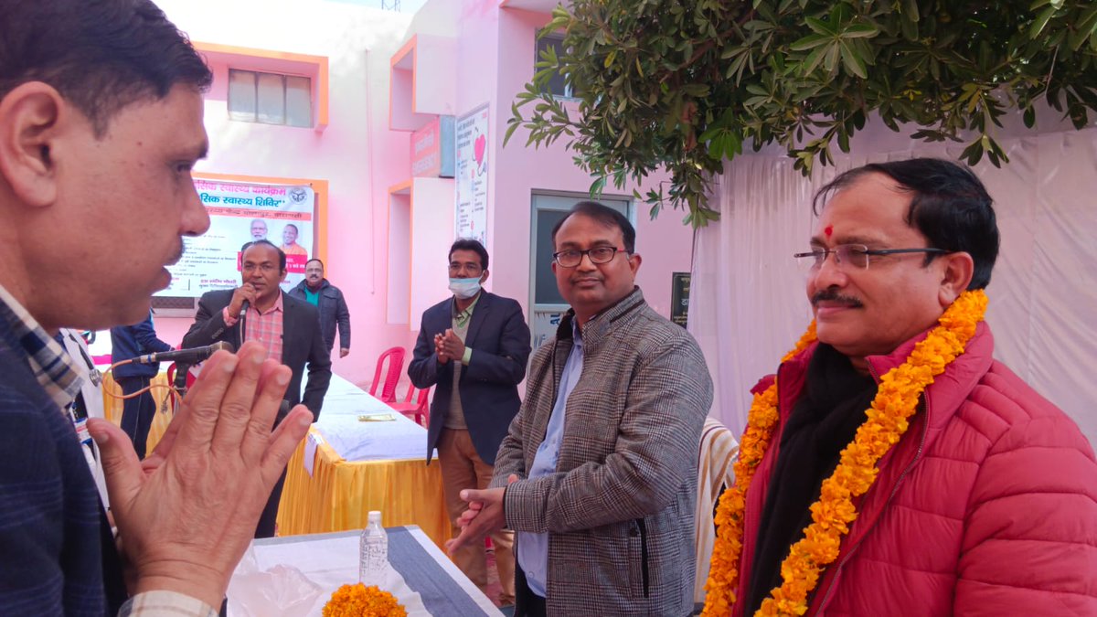 CMO_VARANASI's tweet photo. • राष्ट्रीय मानसिक स्वास्थ्य कार्यक्रम चोलापुर का उद्घाटन " सीएमओ वाराणसी" @CMO_VARANASI द्वारा
किया गया।।
@CMOfficeUP
#MentalHealthAwareness
#MentalhealthProgram
@DrMNPandeyMP
@brajeshpathakup https://t.co/5L5WV2WmkS