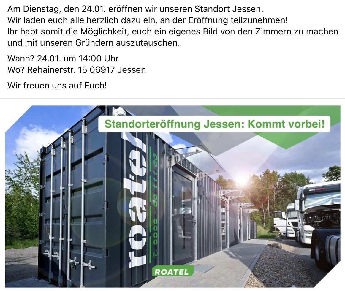 roatelgmbh's tweet photo. #roatel #eröffnung #jessen #sprint https://t.co/EaTdlhre6Y