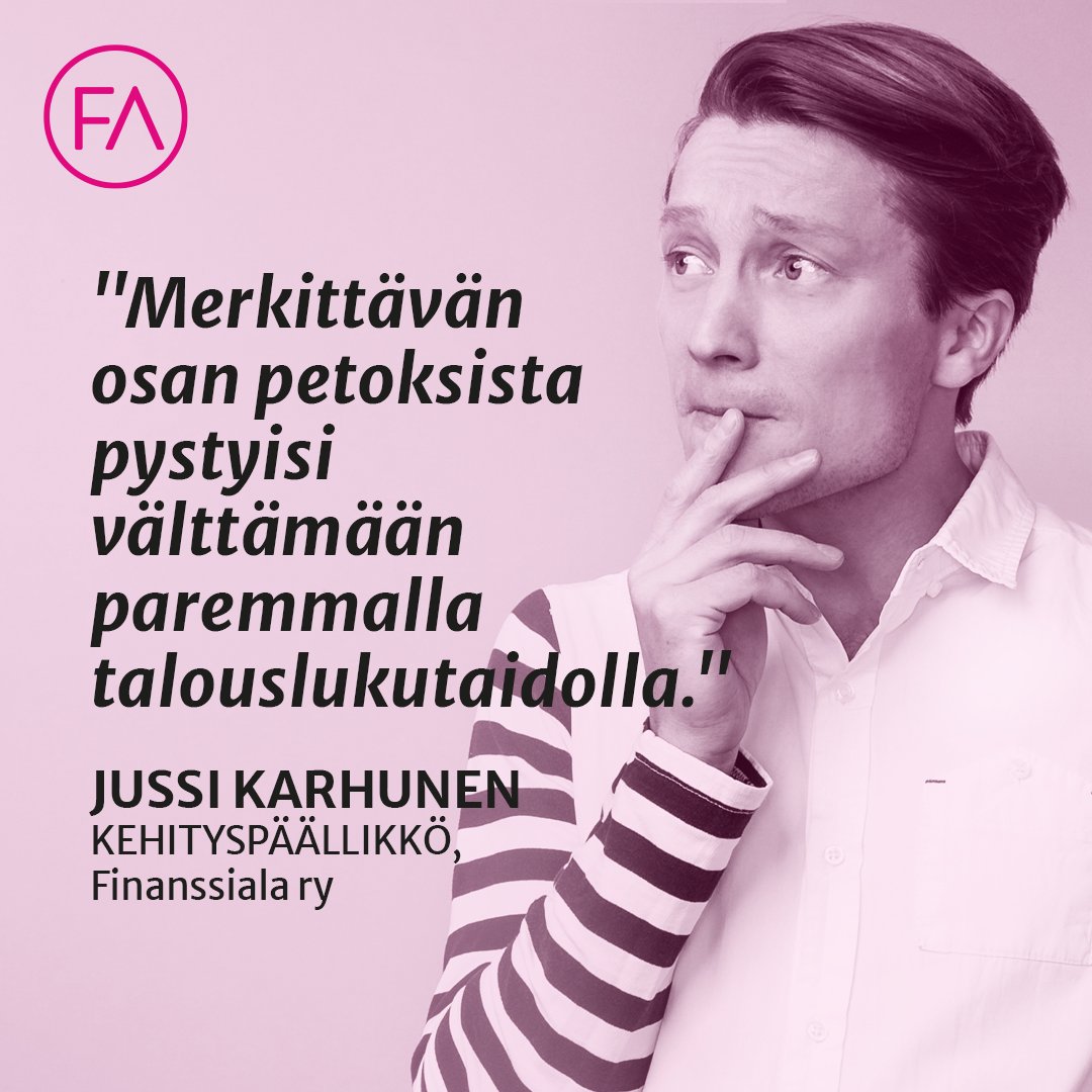 finanssiala's tweet photo. Huijausten uhreina on kaikenikäisiä, mutta eniten rikollisilla on voitettavaa työikäisten ja ikääntyneiden petoksilla. Petosten tehtailu on raskasta rikollisuutta, jolla on uhrilleen pahimmassa tapauksessa todella raskaat seuraukset, kirjoittaa @karhuju https://t.co/4DmFYY0ifk https://t.co/1yNJFz5DxY