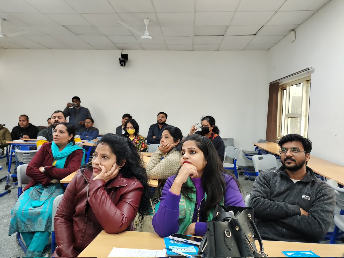 rgargmansa's tweet photo. Social media is the ultimate equaliser. It gives a voice and a platform to anyone willing to engage.” ~Amy Jo Martin 

In TDC Co Learning session, w are dweling into #socialmedia 
Why, what, need is being understood and acceptance is being made
@Dir_Education 
@TDCProgram https://t.co/yItYbOV4Xm