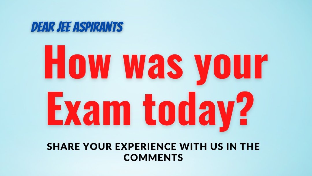 Official_AISU's tweet photo. #JEEMain2023 Aspirants how was your exam today? 

Share your experience with us in the comments👇
#JEEMain2023 #JEEMains #JEEmains23 https://t.co/BrqxfApDDx
