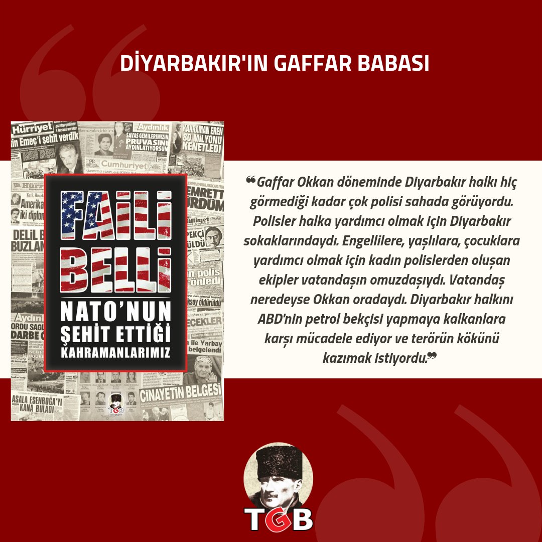 genclikbirligi's tweet photo. #GaffarOkkan, emperyalizm destekli bölücü terörle canı pahasına mücadele etti. 

PKK'nın belini kırdı, yıllarca terörle anılan Diyarbakır'a huzur getirdi. Türk-Kürt kardeşliği için canını ortaya koyan bir kahramandı!

Emperyalizme karşı mücadelede Gaffar Okkan gibi kararlıyız! https://t.co/kIKeCgmys2