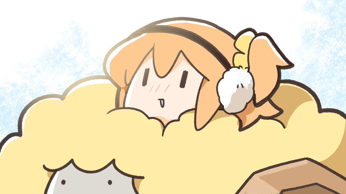fujimaru ritsuka (female) 1girl earmuffs orange hair sheep chibi scrunchie one side up  illustration images