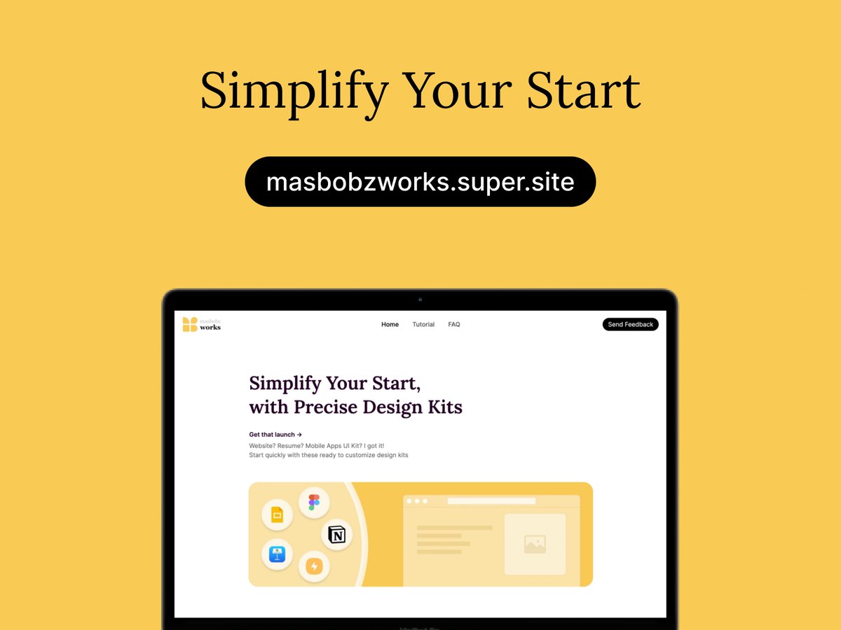 MasBobz's tweet image. Simplify Your Start, with Precise Design Kits!
Get FREE design kits to start your portfolio, project, or even presentation.

masbobzworks.super.site

#designkits #slidepresentation #uikit #webtemplate #notiontemplate