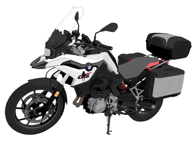 バイク絵を塗るのも数か月ぶりになっちゃったから不安はあったけど、何とかそれっぽさが出てくる段階まで来れた。続きも頑張るぞ(◜ᴗ◝ ) 
