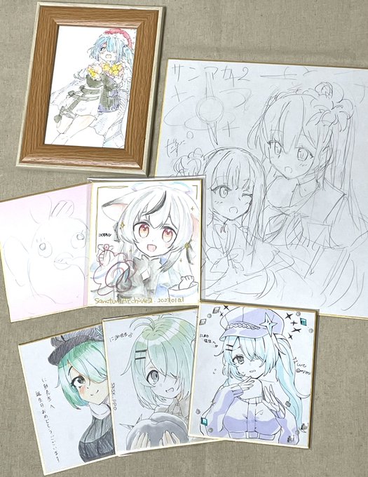 サンアカ&ブルマで神々から頂きました……ありがとうございます……
どれも大好きすぎてヒンヒン言ってます 