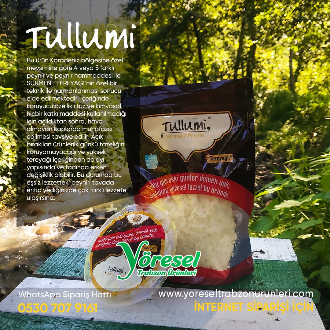 yoresel_trabzon's tweet photo. Tullumi Sürmene Peyniri ve daha fazlasına https://t.co/0VD8uH8hRU'da ulaşabilirsiniz.

✅750 TL ve üzeri siparişlerinizde kargo ücretsiz!
✅WhatsApp Sipariş Hattı: 0530 707 9161 https://t.co/IAha1TnIUo