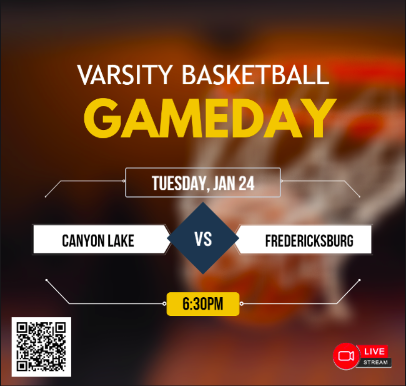 🚨 Varsity Basketball
🏀 Canyon Lake
🆚 Fredericksburg
📅 Tuesday, Jan 24
⏰ 6:30pm
📺 Live Streaming ballertv.insidethegames.live/hsb.php
<a href="/canyonlakehs/">CanyonLakeHS_Hawks</a> <a href="/CL_Hawks/">CL Hawk Athletics</a> <a href="/CLHawksBball/">CL Hawks Basketball</a> <a href="/CLgirlsBB/">Canyon Lake Girls Basketball</a> <a href="/billiesports/">Fredericksburg Athletics</a> <a href="/LadyBillieBball/">Lady Billie Bball</a>
