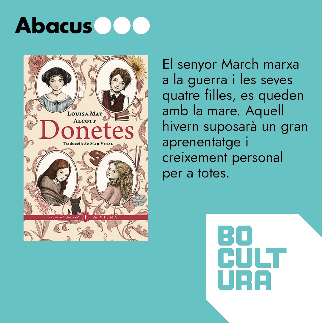abacus_botigues's tweet photo. 📚 3 clàssics que no poden faltar a la teva biblioteca i pots bescanviar amb el #BoCulturaJove!
✅ "Donetes", de #LouisaMay
✅ "Drácula", de #BramStocker
✅ "Fahrenheit 451", de #RayBradbury https://t.co/71YMWzWxde