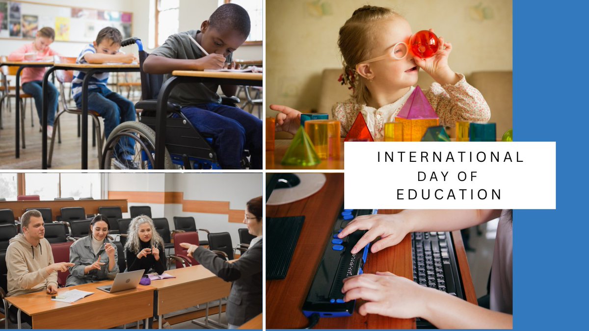 MyEDF's tweet photo. ✏️ Today is #EducationDay 📖

Inclusive education enables persons with disabilities to fully participate in society and to develop their potential. 

Unfortunately not all children and youth with disabilities enjoy their #RightToEducation. 

See our work: https://t.co/JbnbPV2zOZ https://t.co/FvvWndIdmD
