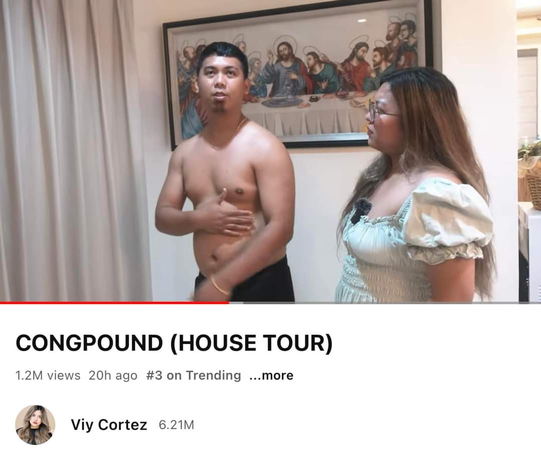 VL_MediaGroup's tweet photo. "No 1 and No 3 Trending ang vlog namin ni Cong♥️" - Viy Cortez

Yayyy!!! Maraming salamat mga kapitbahay! 

#congpound #goodbuy #congtv #viycortez #teampayaman #viylinemediagroup https://t.co/tyusi8Vd0R