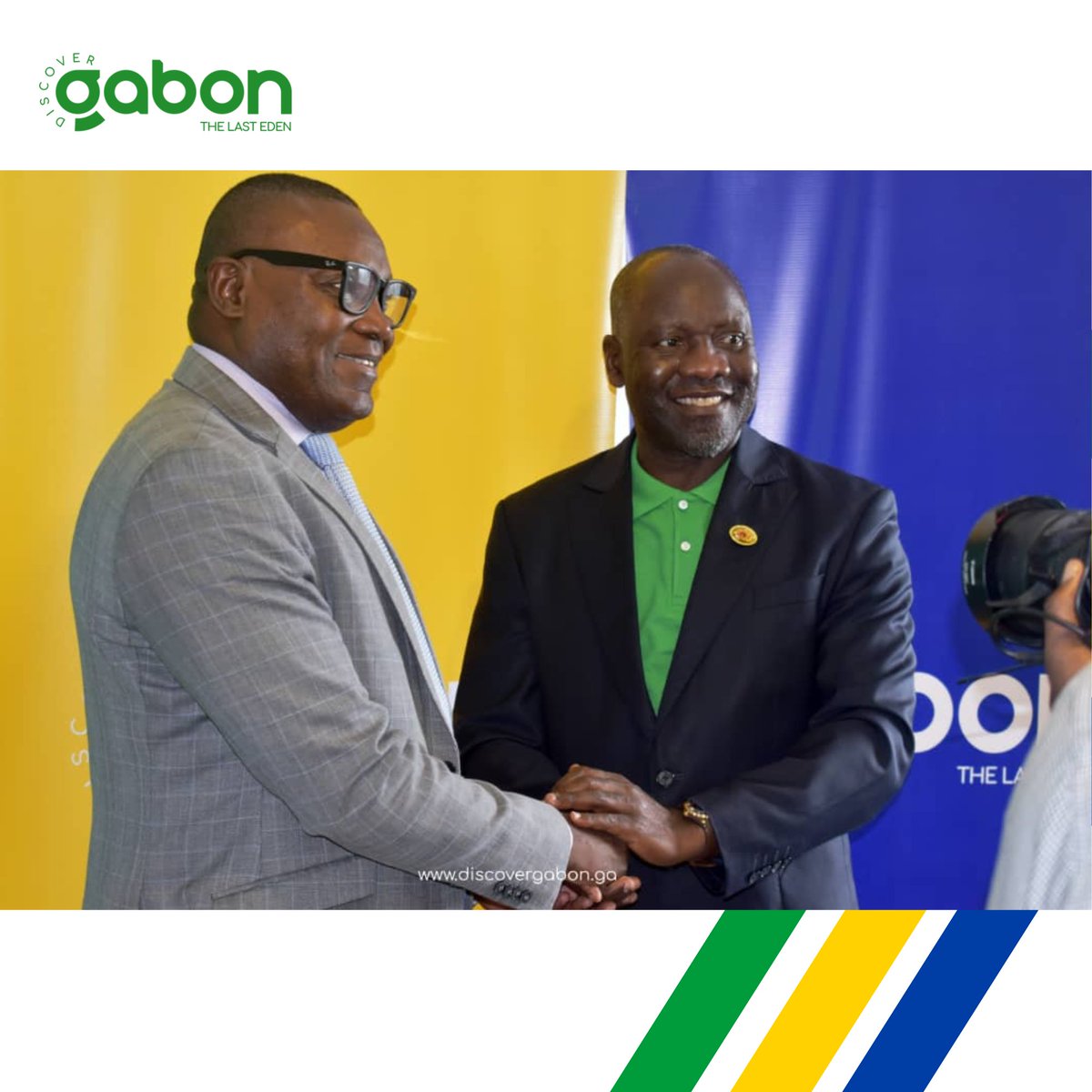 discover_gabon's tweet photo. Miss Geraldine Yema Robert @gegepog is now the official brand ambassador for Discover Gabon! She has recently been appointed by @agatour_gabon's  Director General, Mr. Christian Mbina, in the presence of the Chairman of the @ATB_hqs, Mr. Cuthbert Ncube.
#discovergabon #visitgabon https://t.co/RkApKWSKKw