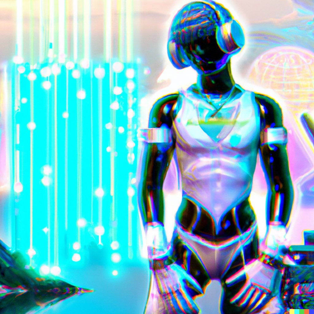 XRJacqueline's tweet photo. Kind of diggin what #OpenAI #DALLE2 #Generarted from the prompt “Metaverse” https://t.co/BlayDTtDEm
