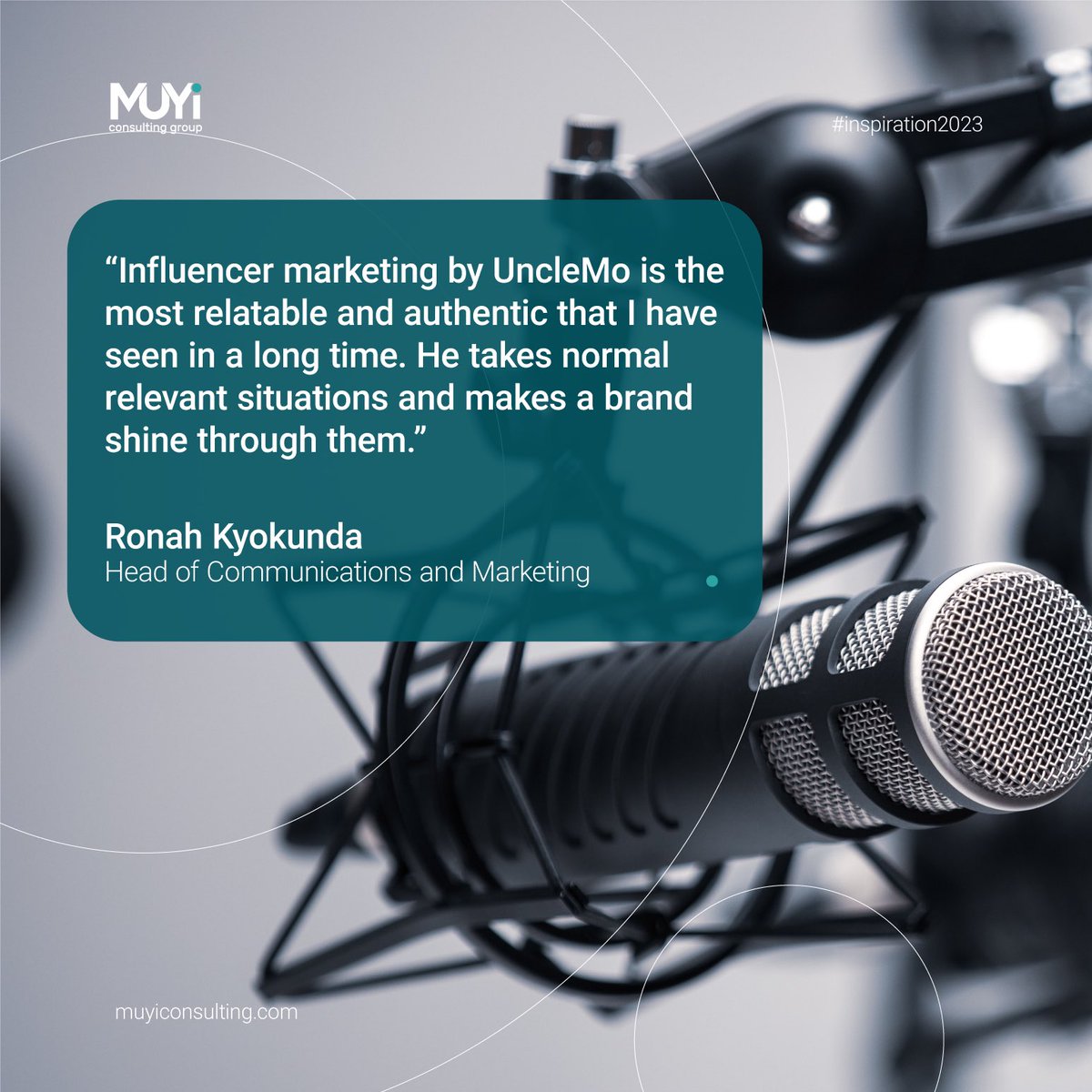 Influencer marketing is still a growing and ever changing aspect of marketing.
Let’s appreciate and be inspired by people who keep getting it right!
#communications #managementconsulting #inspiration2023 #influencermarketing